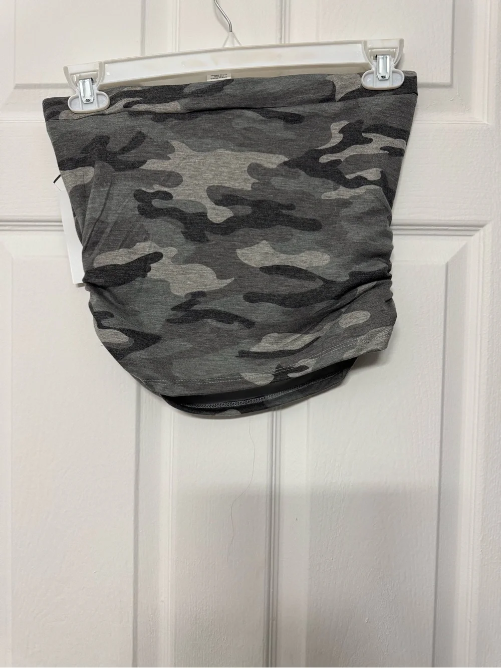 Y2K Gray TUBE Top with Rhinestone Cross